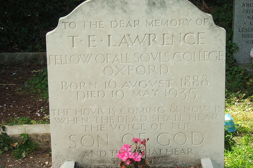 Grave of T.E. Lawrence by Suzie